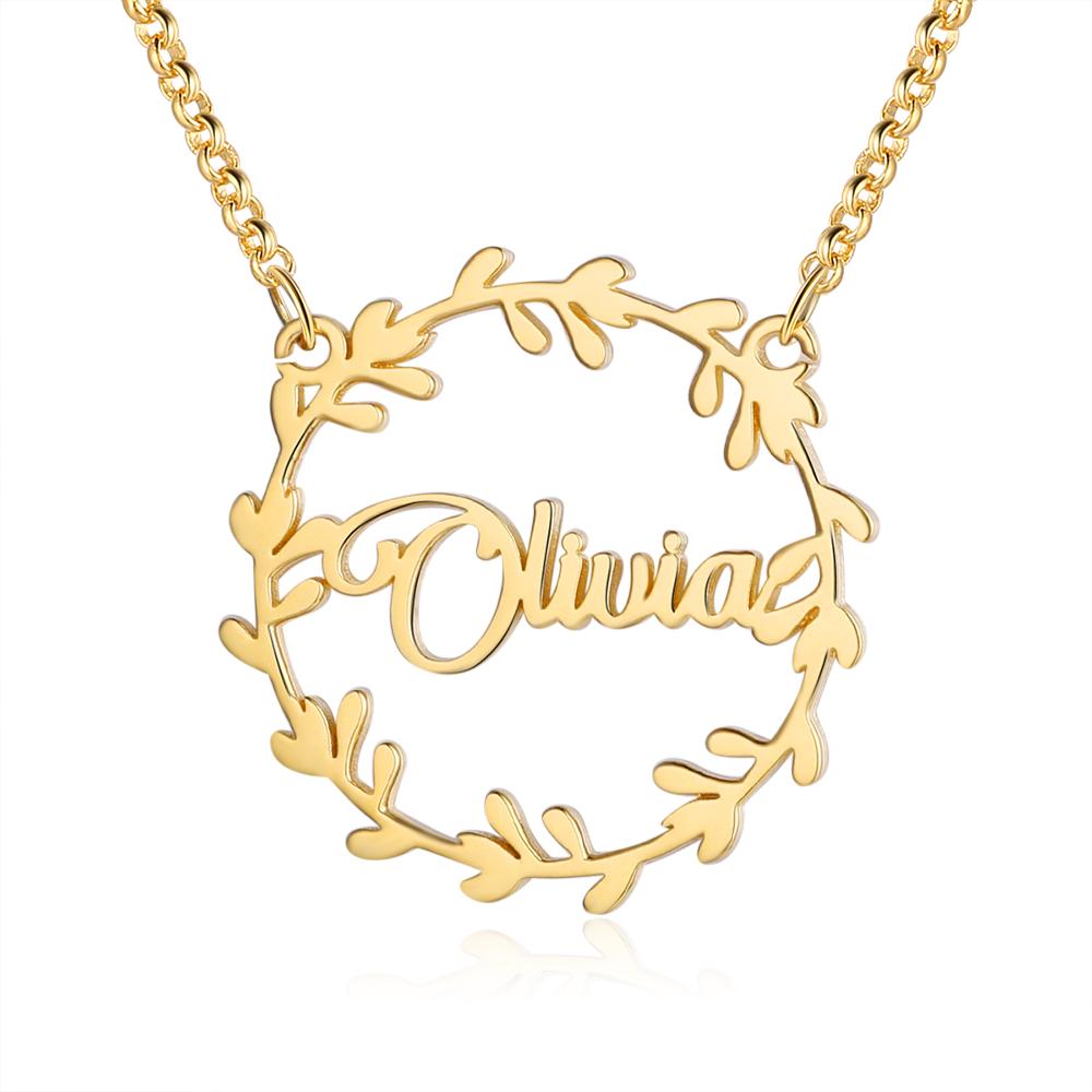 Personalised Necklace Custom 1 Name Necklace Gift For Women-Jessemade AU