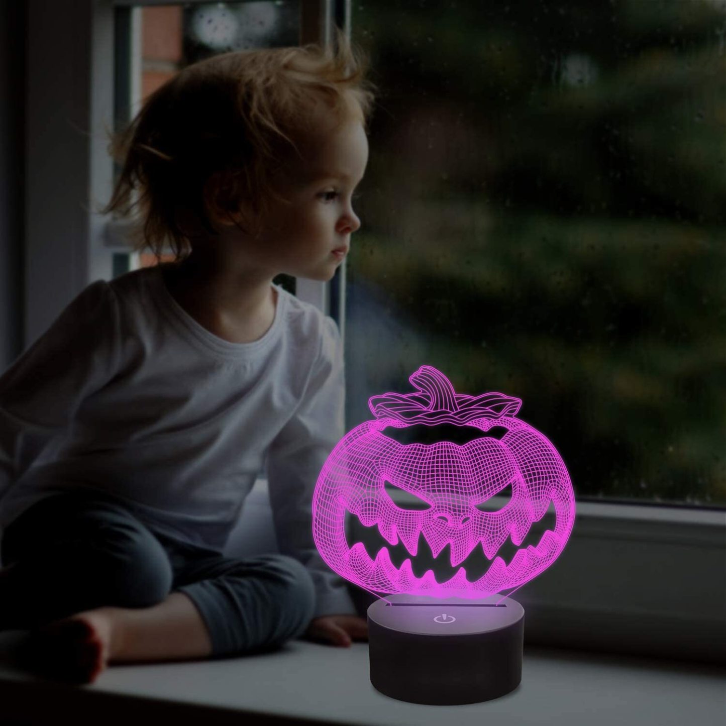 7 Colour Discoloured Halloween Pumpkins Night Light Lamp Home Decoration Gifts-Jessemade AU