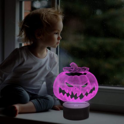 7 Colour Discoloured Halloween Pumpkins Night Light Lamp Home Decoration Gifts-Jessemade AU
