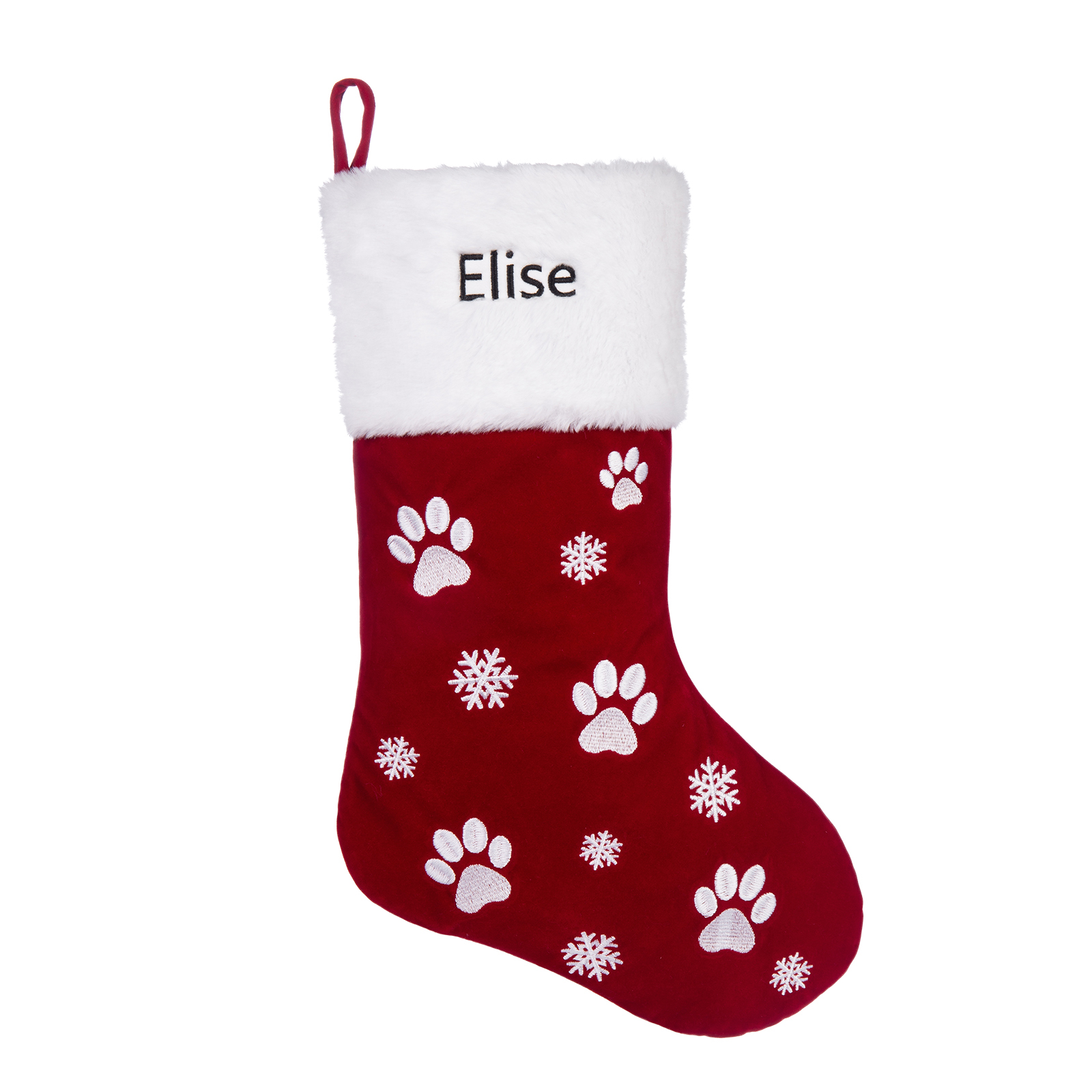 Custom 1 Name Christmas Stocking Ornament Christmas Gift Bags Personalised Gifts for Family Friends-Jessemade AU