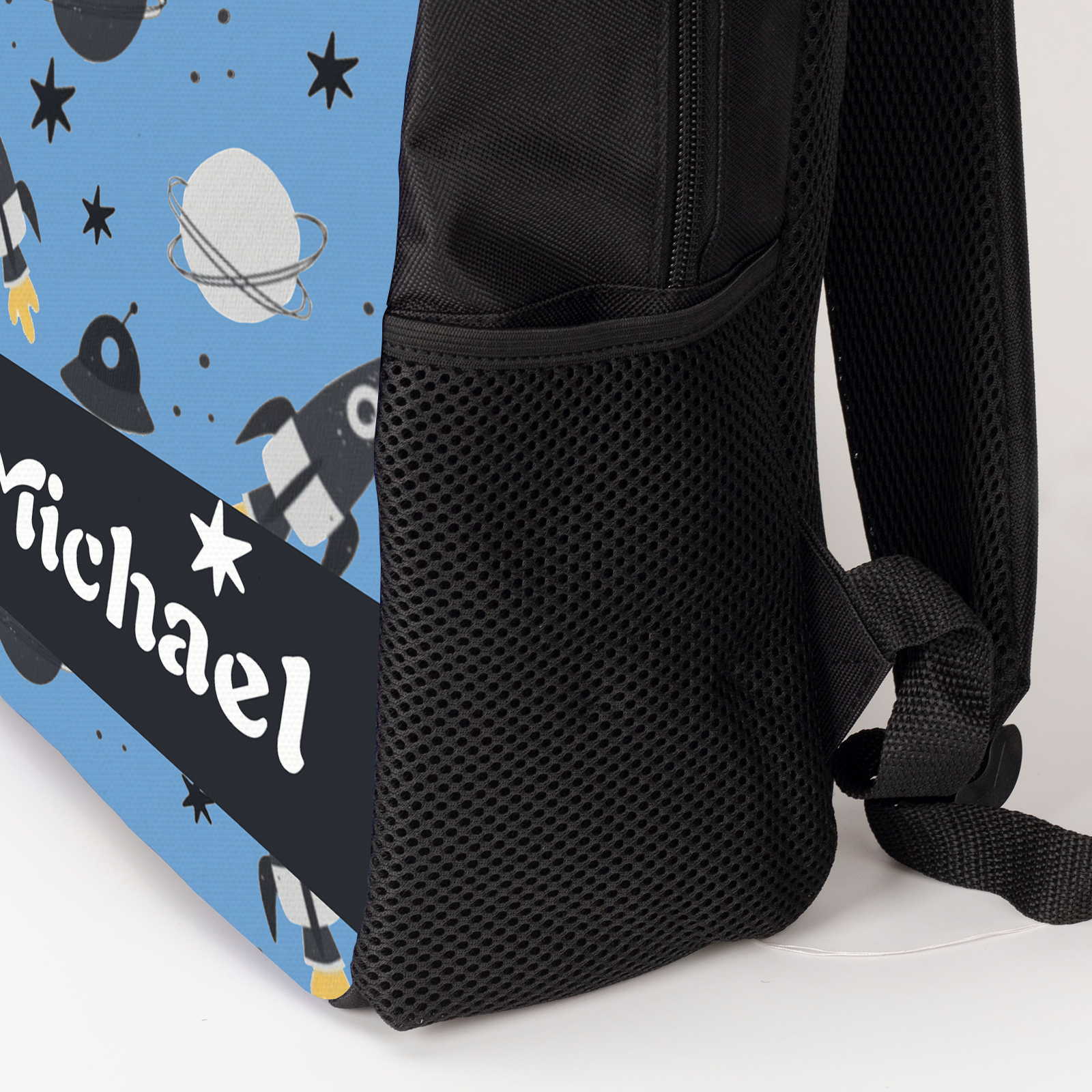 Custom Name Schoolbag Personalised Rocket and Satellite Backpack Travel Bag for Kids-Jessemade AU