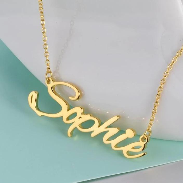 Personalised Necklace Custom 1 Name Necklace Gift For Women-Jessemade AU
