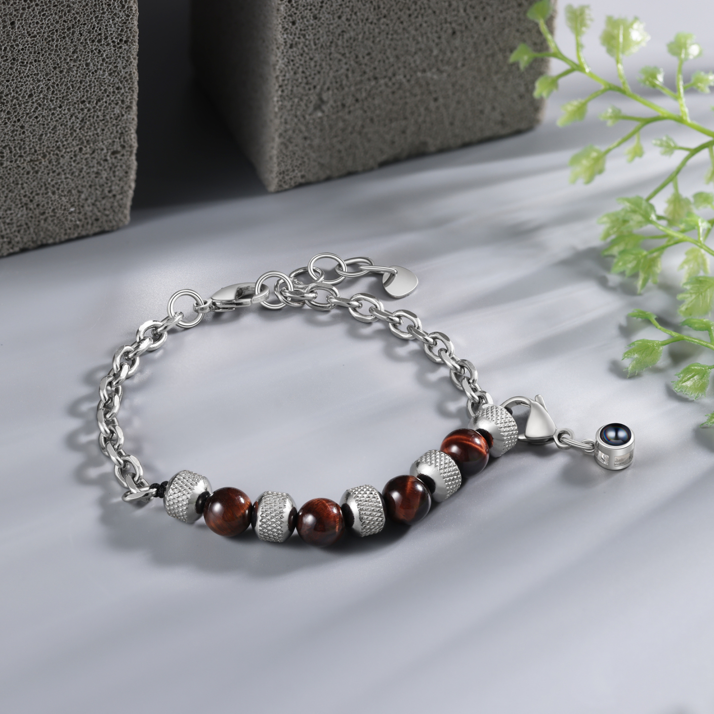 Personalised Projection Bracelet Custom Photo Bracelets Stainless Steel Adjustable Bracelet Creative Gift for Women/Girls-Jessemade AU