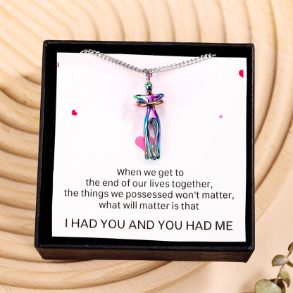 Couple Hug Necklace Valentine's Day Gifts for Couple-Jessemade AU