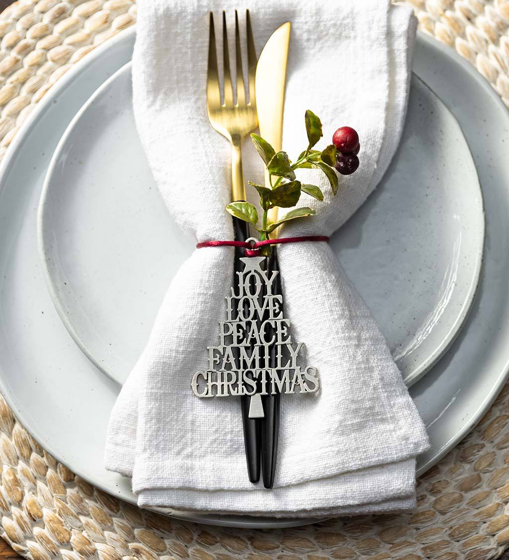 Solid Pewter Christmas Tree Ornament Gifts for Family-Jessemade AU