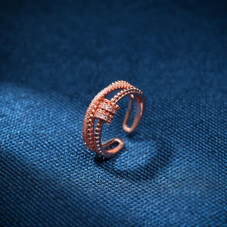 To My Daughter-S925 Spinning Bead Fidget Ring