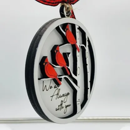 Personalised Cardinals Christmas Ornament "We are always with you" Memorial Ornament Gifts For Family-Jessemade AU