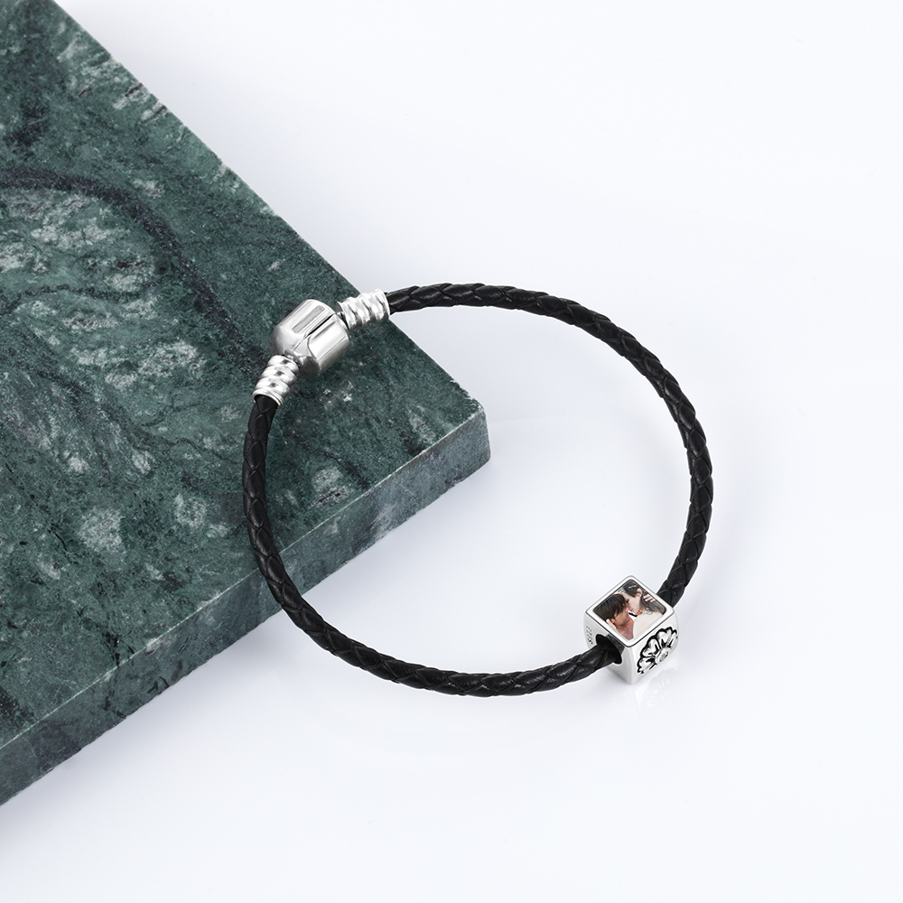 Personalised Photo Beads, Custom Bracelet Necklace Accessories Gifts For Him-Jessemade AU