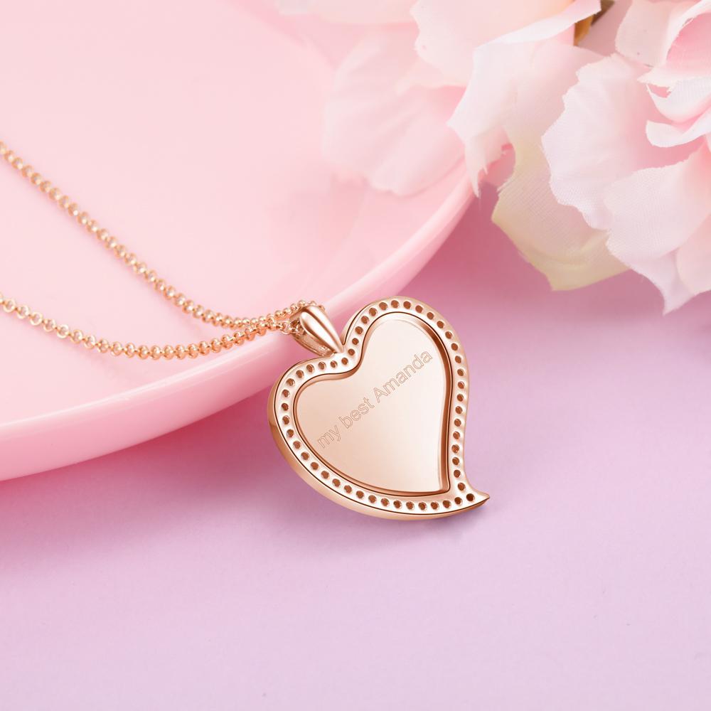 Personalised Heart Necklace Custom Photo Necklace Gifts For Her-Jessemade AU
