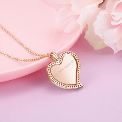 Personalised Heart Necklace Custom Photo Necklace Gifts For Her-Jessemade AU