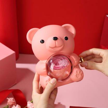 Bear Exquisite Gift Box Red Pink Rose Gift Packaging-Jessemade AU