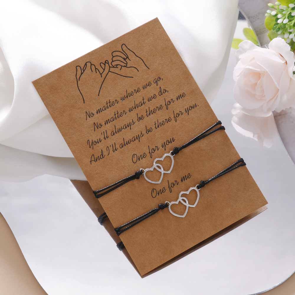 Heart Bracelets Unique Mother Daughter Bracelets  Mother's Day Birthday Christmas Gifts for Women Girls-Jessemade AU