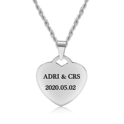 Personalised Heart Necklace Custom Photo Necklace Gifts For Father-Jessemade AU