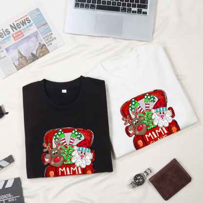 5 Names - Personalised Christmas Sweatshirt Custom Name & Text Sweatshirt Mimi Claus Sweatshirt Gift for Family -Jessemade AU