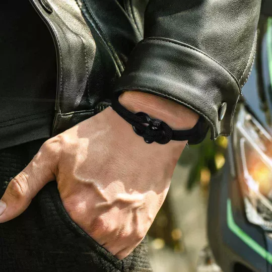 Love Knot Bracelet Nautical Bracelet "hold this close to feel my love" for Daughter and Son-Jessemade AU