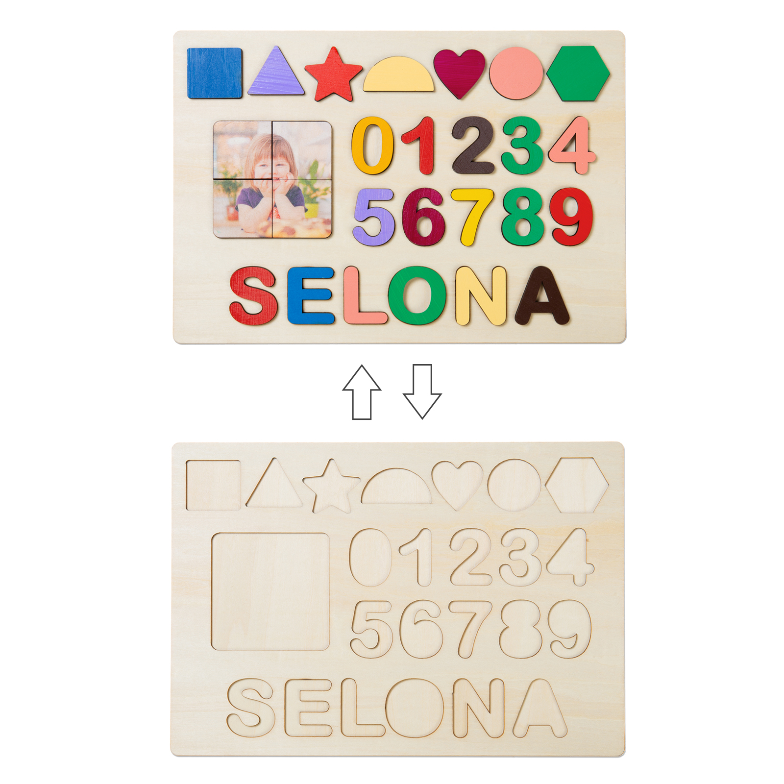 Personalised Kid's Wooden Name Alphabet Puzzle Toy for Toddlers Early Learning Child Toy-Jessemade AU