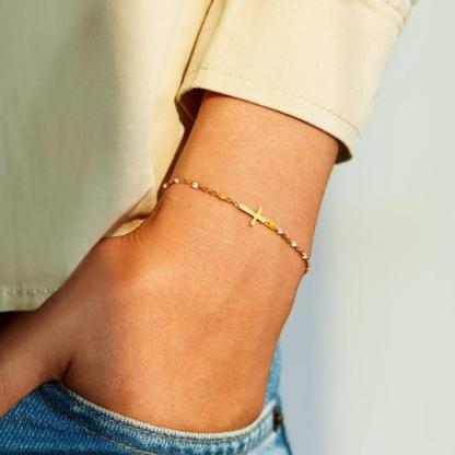 Whenever You Feel Overwhelmed, Personalised Cross Bracelet Gifts For Daughter-Jessemade AU