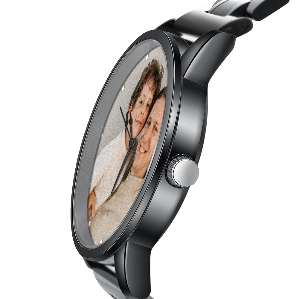 Personalised Photo Watch Custom 1 Photo Watch Band Mechanical Watch Gifts for Him-Jessemade AU