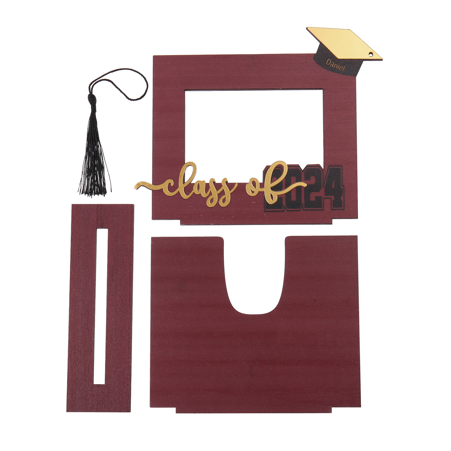 Class of 2024 Personalised Graduation Photo Frame Custom Name & Photo Wooden Frame Creative Gifts-Jessemade AU