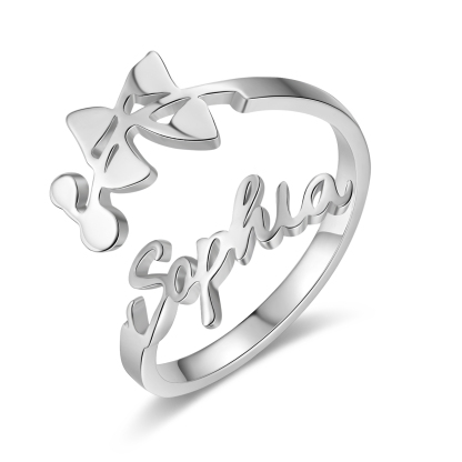 Personalised May Birth Flower Ring With Name Gifts For Her-Jessemade AU