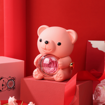 Bear Exquisite Gift Box Red Pink Rose Gift Packaging-Jessemade AU