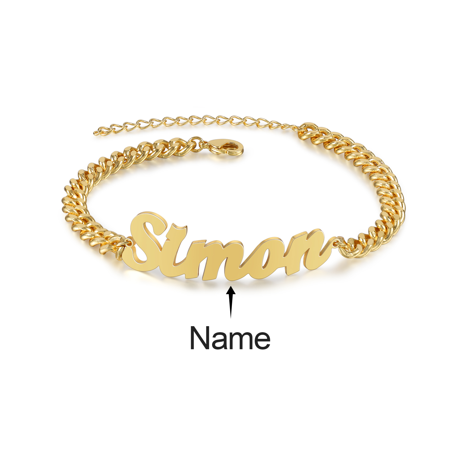 Personalised Name Bracelets Custom Names Couple Bracelets-Jessemade AU