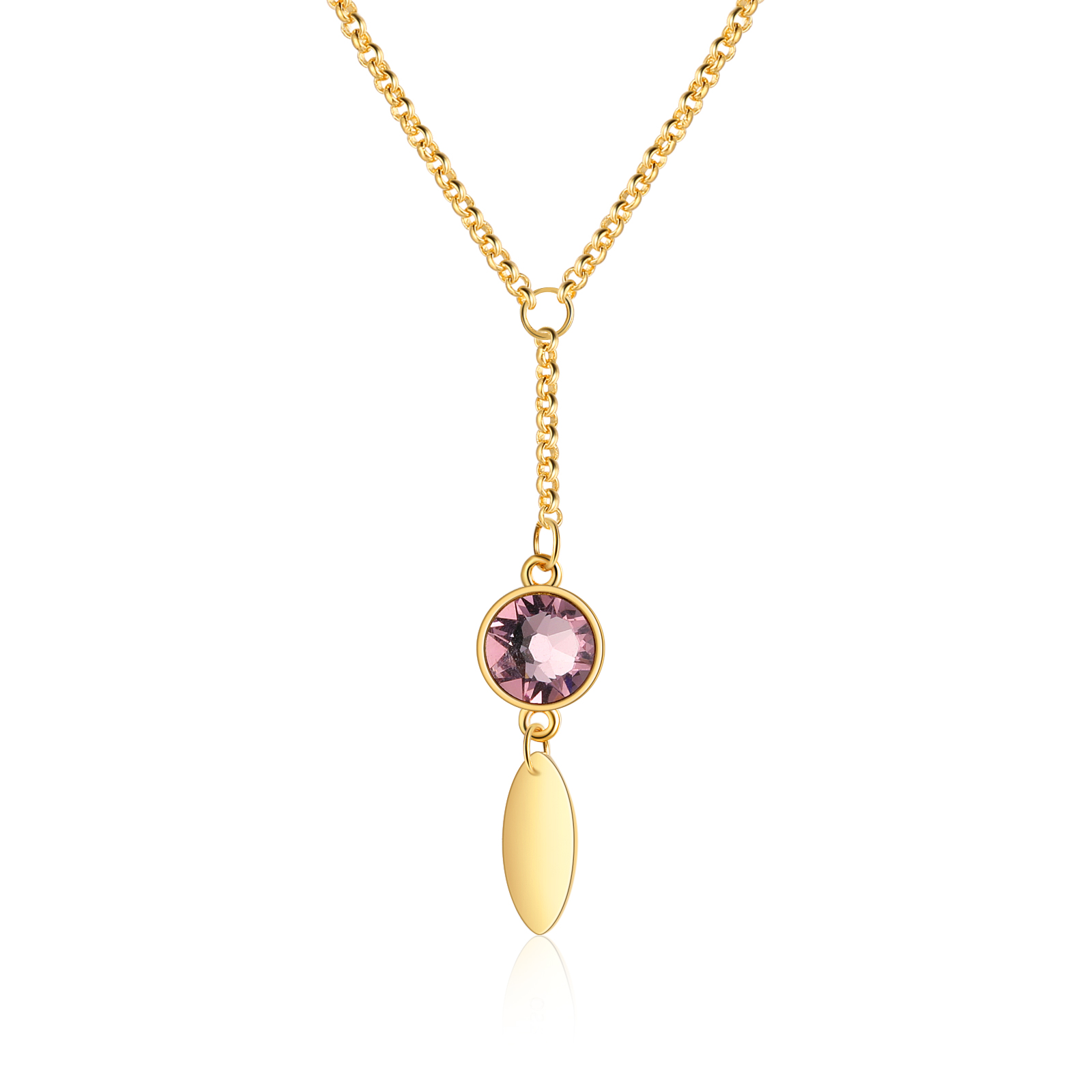 Personalised Bar Necklace With 1 Birthstones Engraved Name Necklace Best Gift For Mother-Jessemade AU