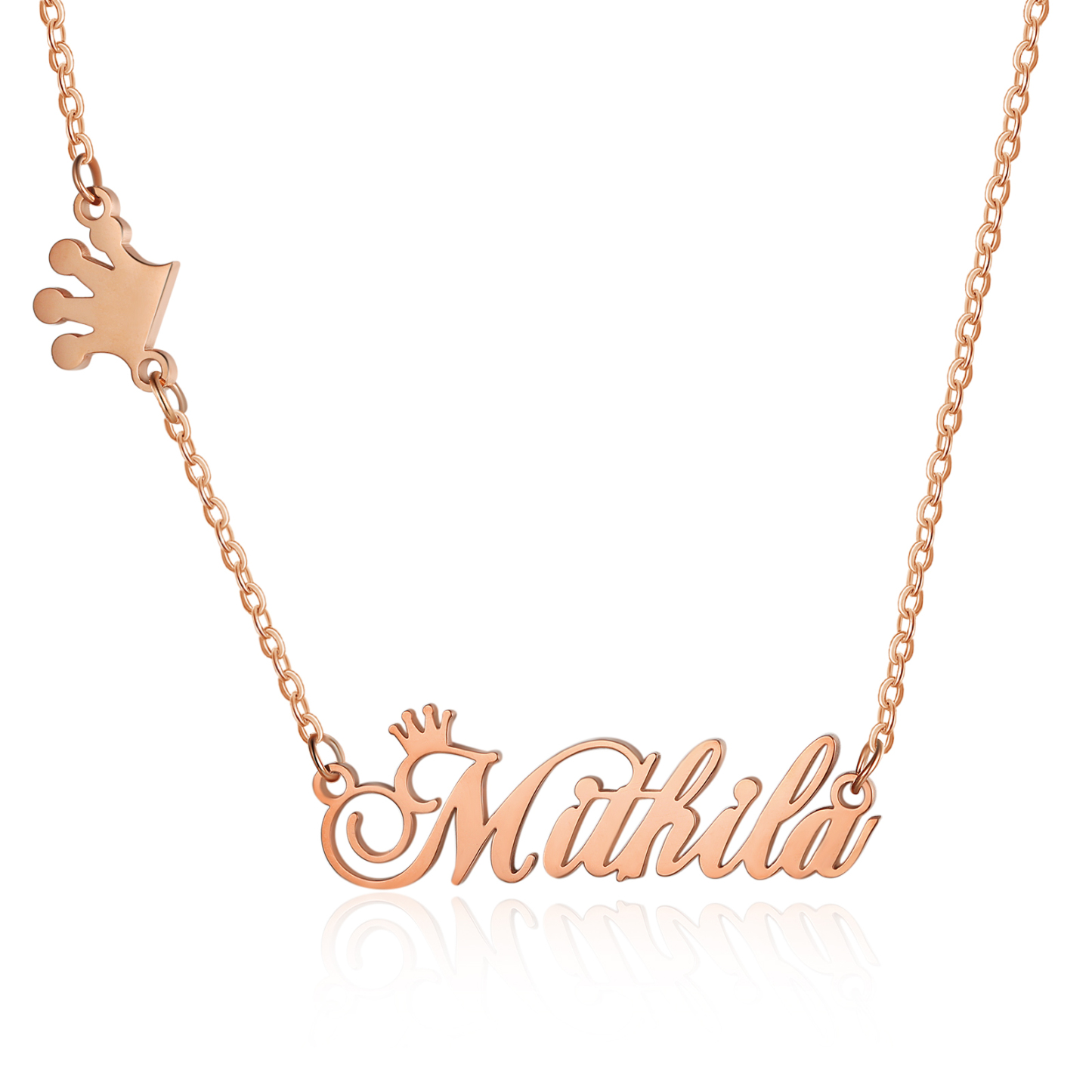 Crown Name Necklace Personalised Name Necklaces Christmas Gift For Her-Jessemade AU