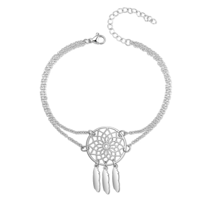 Personalised Dream Catcher 3 Names Bracelet For Ladies-Jessemade AU