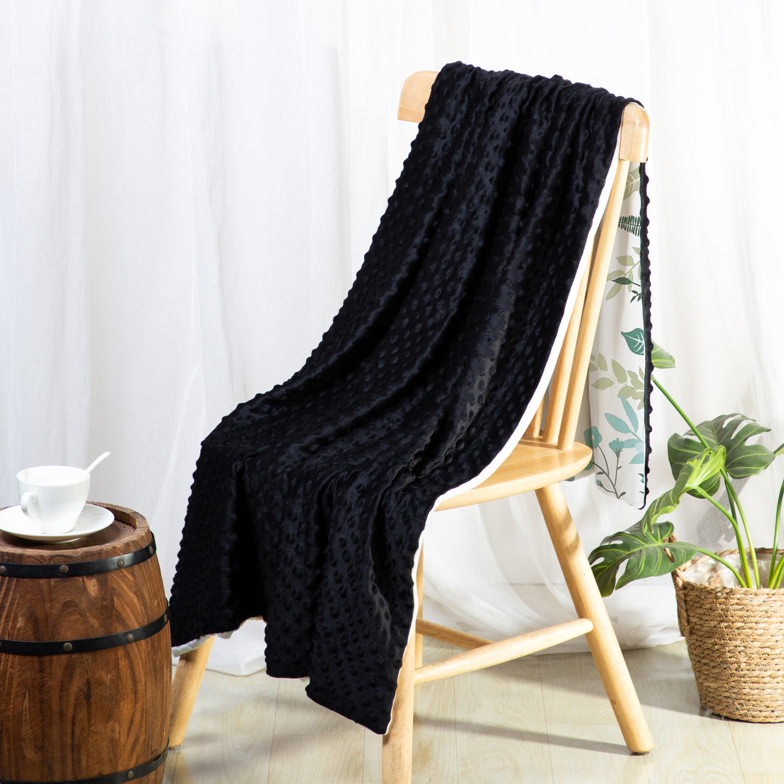 Personalised Monkey Blanket Custom Name Cute Cartoon Blanket-Jessemade AU