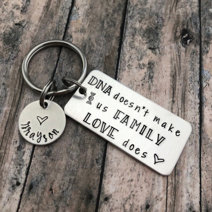 Family Keychain, Personalised Keychain Engraved Name Gifts For Kids-Jessemade AU
