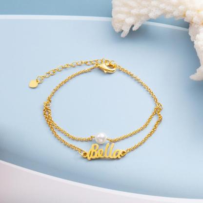 Personalised Bracelet Custom 1 Name Bracelet Gift For Her-Jessemade AU
