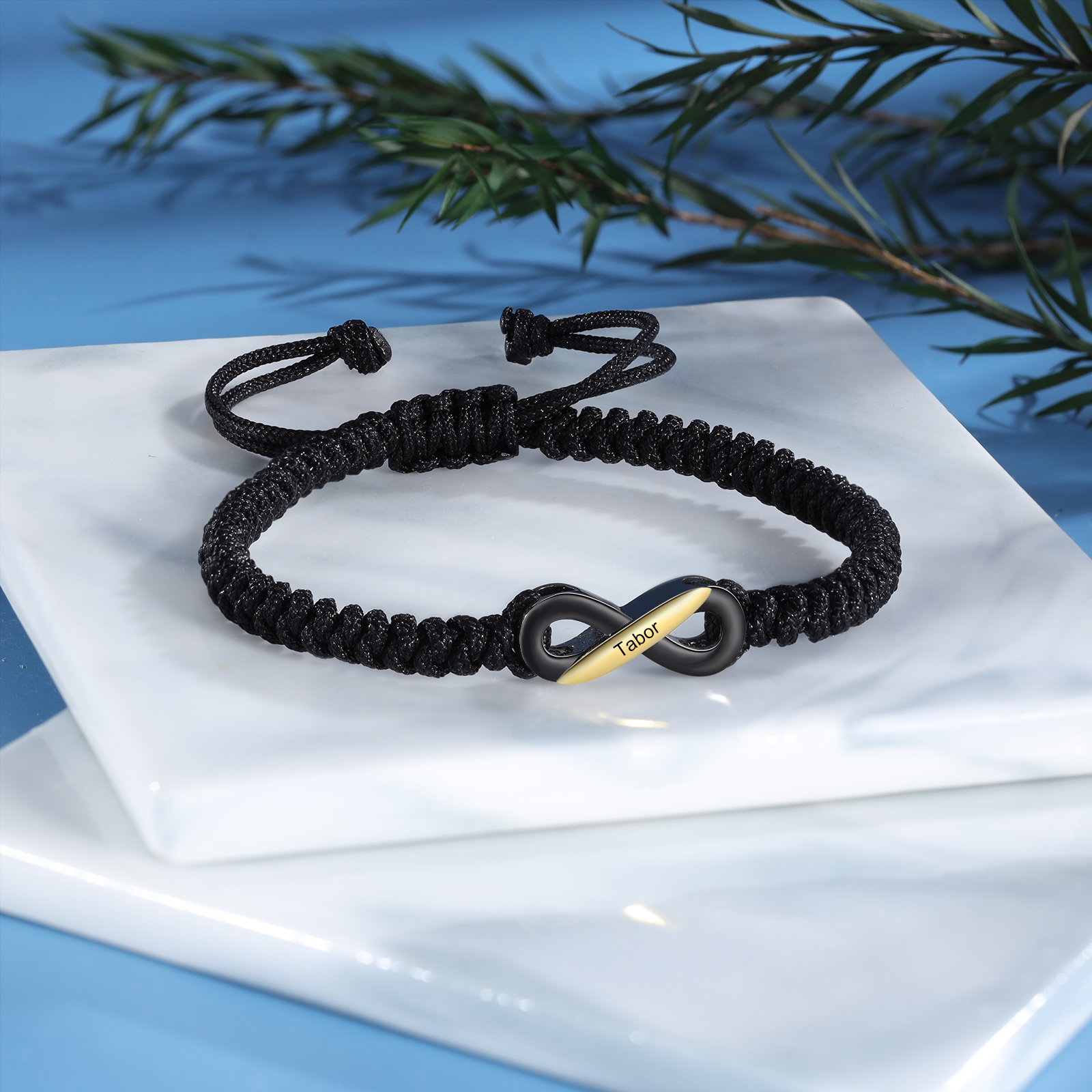 Personalised Infinity Bracelet Customised Name Couple Bracelet Adjustable Gifts for Him/Her-Jessemade AU