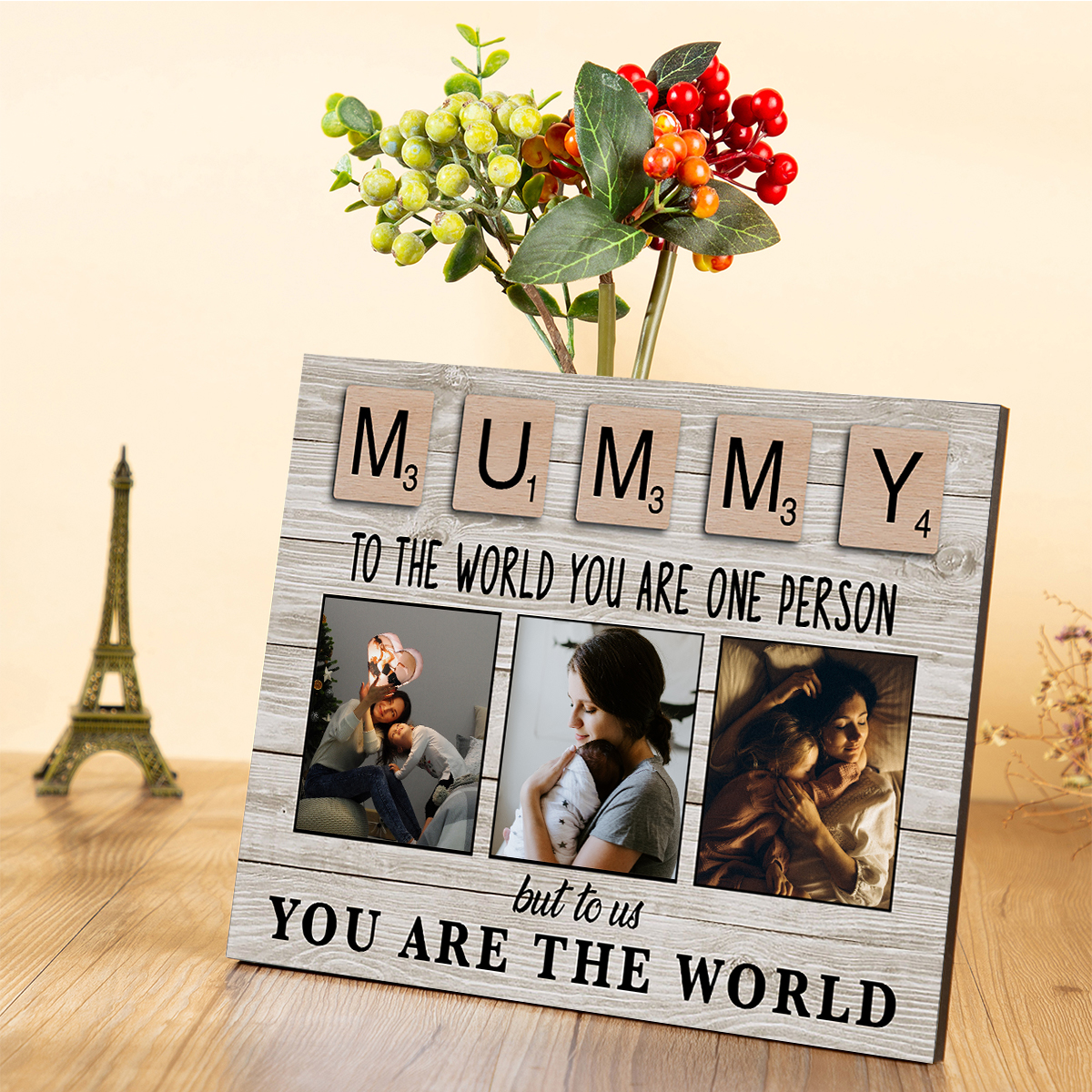 To My Mummy Personalised Picture Board Customised Photos Keepsake Wood Signs Photo Frame Gifts For Mother-Jessemade AU