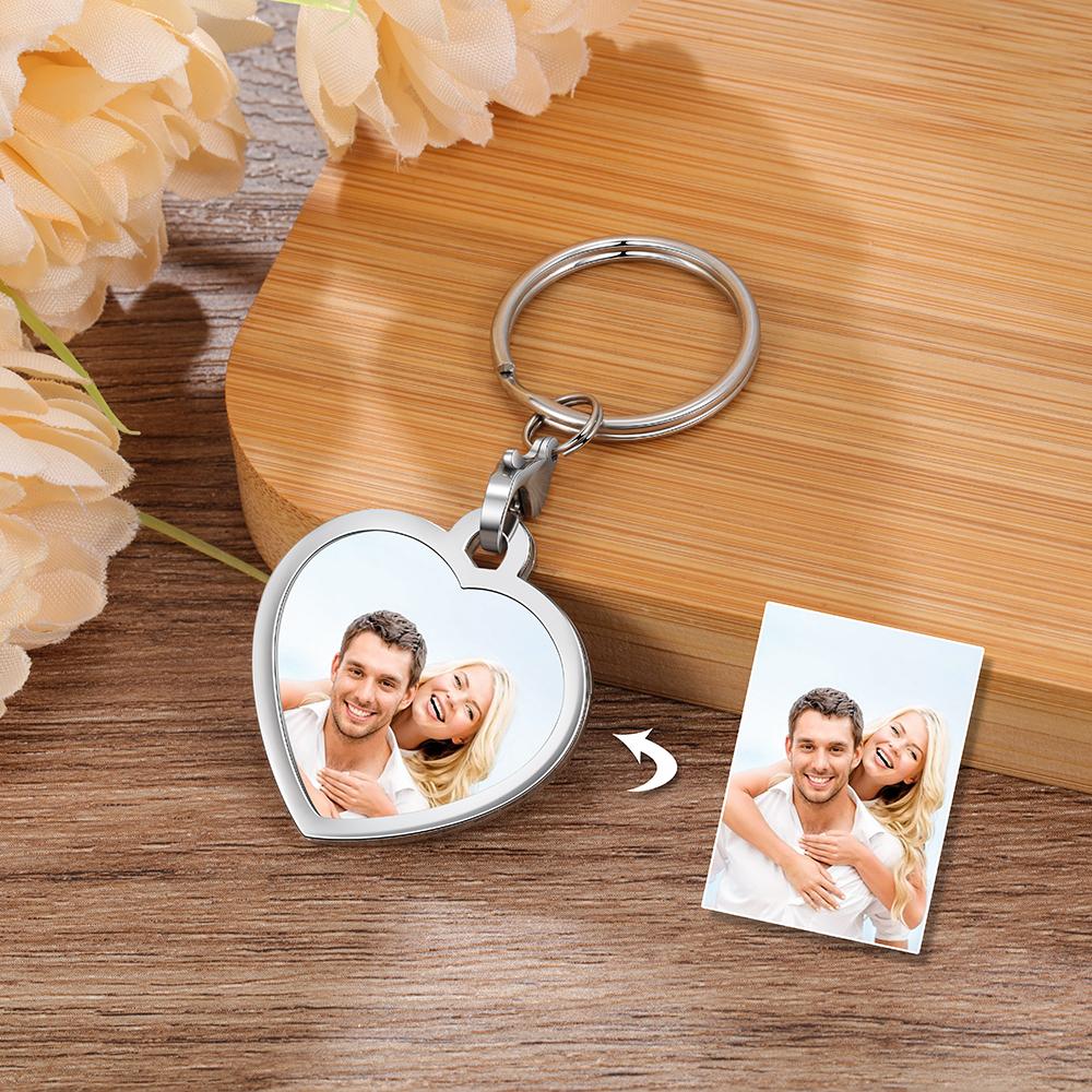 Personalised Keychain Engraved Photo Keychain Gifts For Him-Jessemade AU