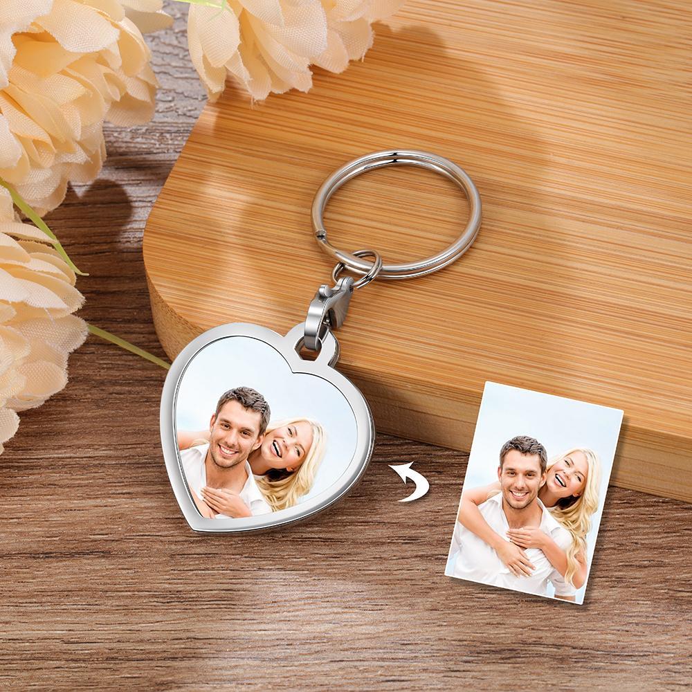 Personalised Keychain Engraved Photo Keychain Gifts For Him-Jessemade AU