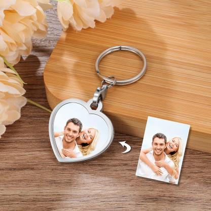 Personalised Keychain Engraved Photo Keychain Gifts For Him-Jessemade AU