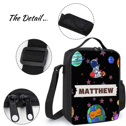 Custom Name Lunch Bag Personalised Moon Lunch Box Gifts for Kids-Jessemade AU