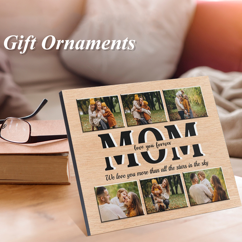 Personalised MOM Picture Board Customised Photos Keepsake Wood Signs Photo Frame Gifts For Mother-Jessemade AU