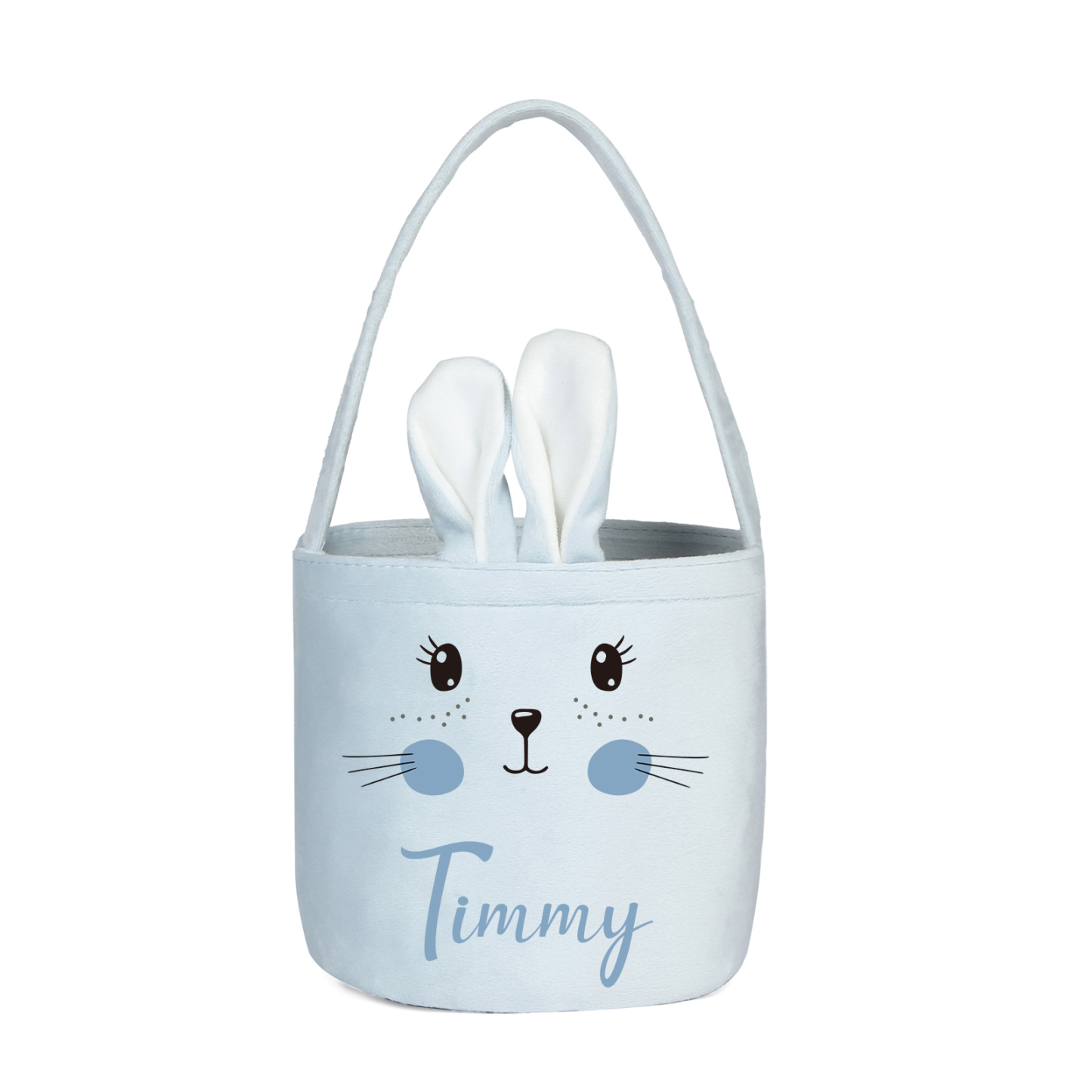 Personalised Bunny Tote Bag Custom Name Bucket Bag Bunny Basket Easter Gifts-Jessemade AU