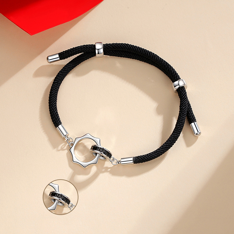  Sun & Moon Ring Couple Bracelet Adjustable Bracelet Valentine's Day Gift Birthday for Couples-Jessemade AU