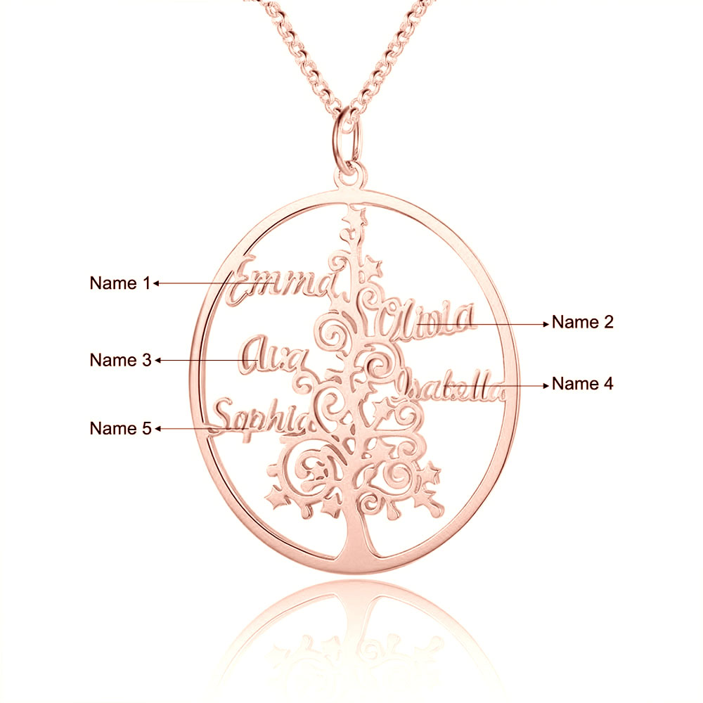 Christmas Tree Custom Name Necklace-Jessemade AU