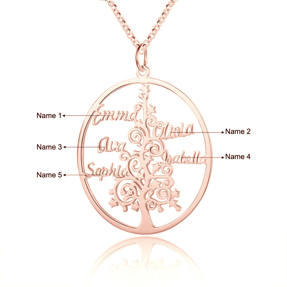 Christmas Tree Custom Name Necklace-Jessemade AU