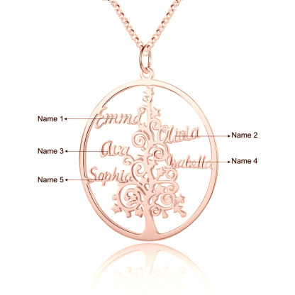 Christmas Tree Custom Name Necklace-Jessemade AU