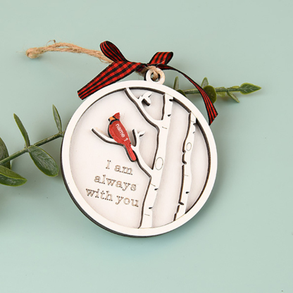 Personalised Cardinals Christmas Ornament "I am always with you" Memorial Ornament Gifts For Family-Jessemade AU