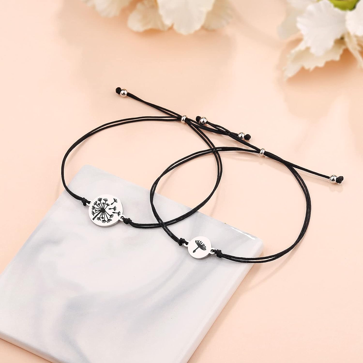 Personalised 2 Names Gift Set Custom Enamel Mug & Ruler & Bracelets Gift Set Back-to-School Gifts for Daughters