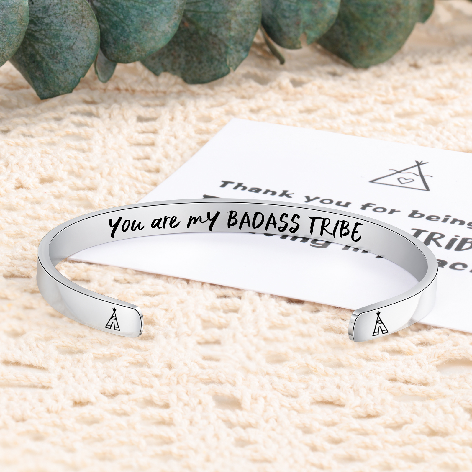 Personalised Silver Colour Women's Bracelet With 1 Text-Jessemade AU