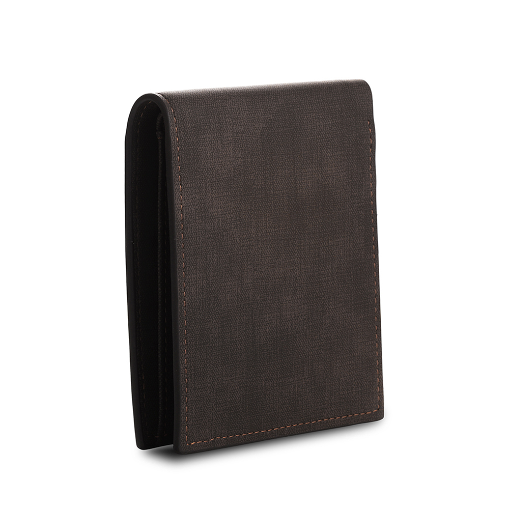 Personalised Letter & Name & Photo Billfold Wallet Custom Men's Leather Wallet Gifts for Him Dark Brown-Jessemade AU