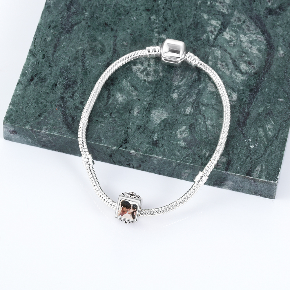 Personalised Photo Beads, Custom Bracelet Necklace Accessories Gifts For Him-Jessemade AU