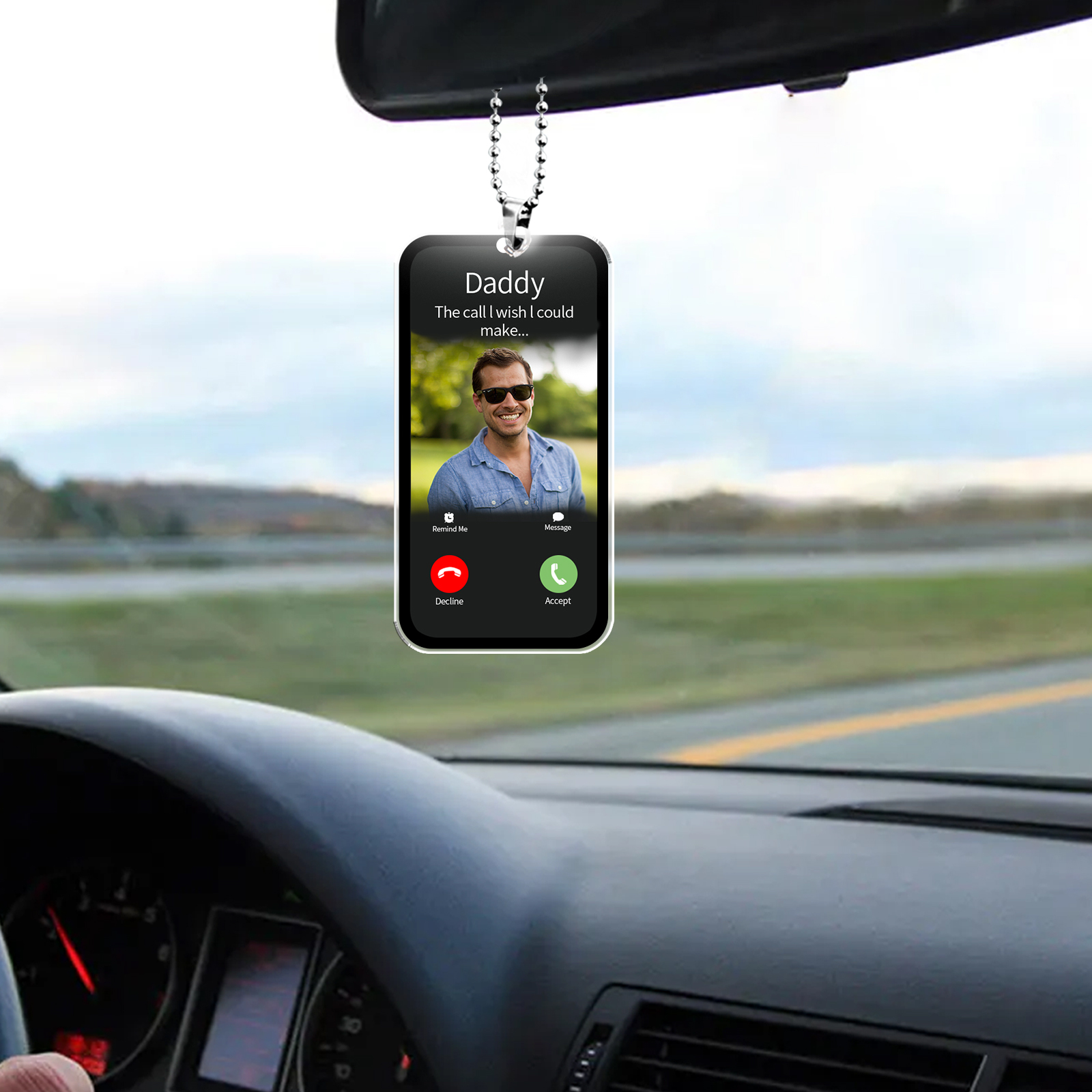 Personalised Photo & Name & Text Keychain Acrylic Memorial Gifts for Him/Her-Jessemade AU